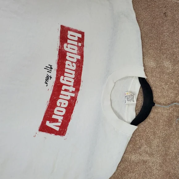 Vintage Big Bang Theory The Root 1991 Single Stitch Band Tour Mens Tee XL - Picture 4 of 11